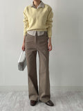 Record Semi Bootcut Cotton Pants