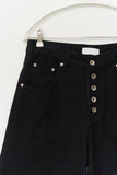 Button-fly Curved Pants