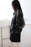 Leather padded jumper