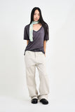 Tencel Deep V-Neck T-Shirt