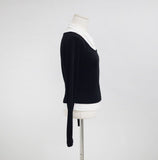 Myuji Collar Off-Shoulder Knit