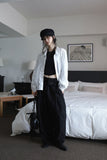 Ribbon shirring amang shoulder bag
