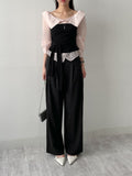 Launer Pocket Two-Tuck Wide Slacks