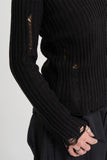 Destroy v-neck knit