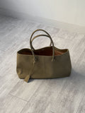 Powder Leather Big Shoulder Bag
