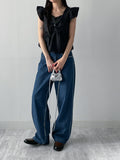 [unisex] Painted Wide Denim Pants
