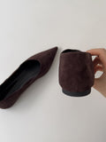 Leaf stiletto flat shoes