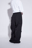 nylon pintuck carge pants