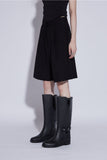 belt rain boots