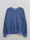 Stripe Raglan Loose Fit Sweatshirt