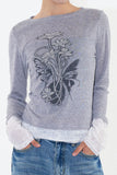 Rene flower long sleeve
