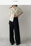 Euro Wrap Nylon Wide Pants