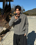 Kerin Two-Way Knit Zip-Up