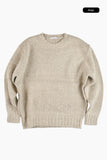 Melange pony round knit