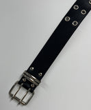 Double Eyelet Leather Belt
