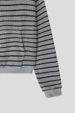 Stone Striped Zip Hoodie