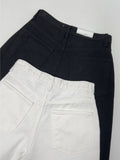 291 Cotton High-Waisted Wide Pants
