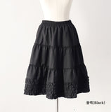 Blly Shirring Tiered Midi Skirt