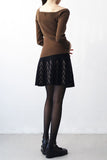 Ethel pattern knit skirt