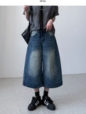 Gran Curved Bermuda Denim