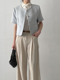 Bebe Tweed Short Sleeve Jacket