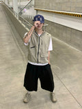 4 Pocket nylon hood vest