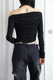 Gary dark black pants