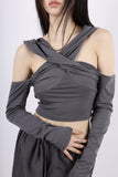 X Hood Bra Top Set