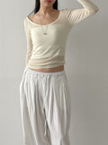 All Day Double V-Neck Long Sleeve T-Shirt