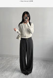 [FW/Setup Available] Conte Pintuck Wide Slacks