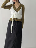 Collie V-Neck Cardigan T-Shirt