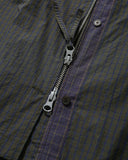 Check Zip-Up Half Shirt