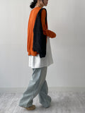 [unisex] Boucle V-neck overfit cardigan