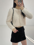 Velvet Bokashi Mini Skirt