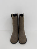 Matte Western Round Boots
