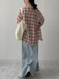Linen Vintage Check Overfit Shirt