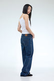 PRTN)Classic mid-rise straight jeans