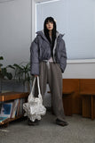 Metallic flower shoulder bag