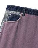 Patchwork Denim Half Pants