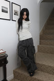 Pale drape top