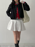 Tweed Zip-Up Blouson Jacket