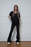 tight boots-cut jeans