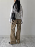 [unisex] Cotton flare bootcut pants