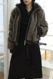 Paul Leather Line Fur Jacket