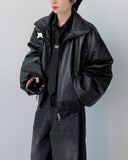 Mace Crop Leather Jumper