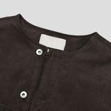 Node Collar Suede Jacket