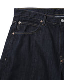 Panelled Barrel Denim Pants - Indigo