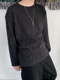 Round Cutting Knit Tee