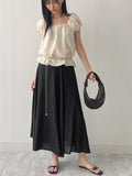 Shabet Square Neck Puff Blouse
