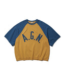 Applique Raglan Half Sweat Shirt